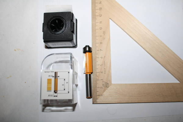 Фреза кромочная прямая (12.7х25 мм; хвостовик 8 мм) по дереву Энкор 10523