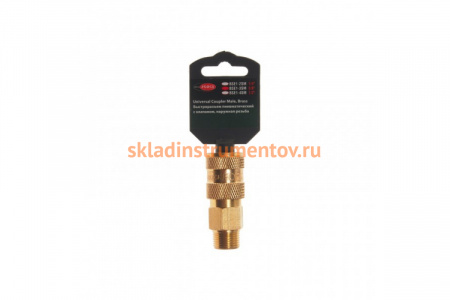 Быстроразъем пневматический с клапаном наружная резьба 1/2 в держателе ROCKFORCE RF-BSE1-4SM