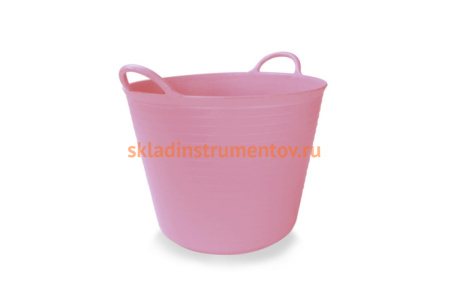 Корзина пластиковая розовая №3 RUBI 40л 88727
