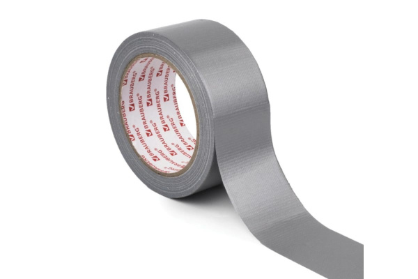 Клейкая армированная лента BRAUBERG 48 мм х 25 м, тканевая основа, европодвес 606770