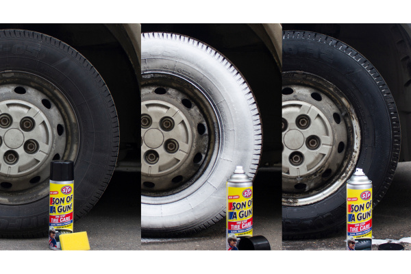 Пенный очиститель шин STP аэрозоль 600 мл 65527EN