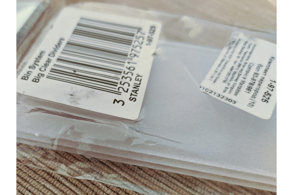 Комплект больших перегородок для органайзеров Stanley 93-978/981 10 ШТ. 1-97-525