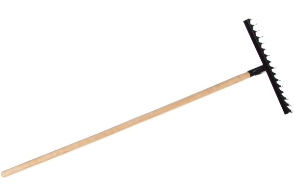 Витые грабли СИБРТЕХ 16 зубьев, 420 мм, с черенком 61763