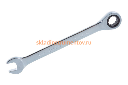 Комбинированный трещоточный ключ 12мм на держателе ЭВРИКА ER-21112H