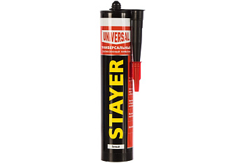 Герметик "MASTER" универсальный силиконовый белый (260 мл) STAYER 41213-0_z01
