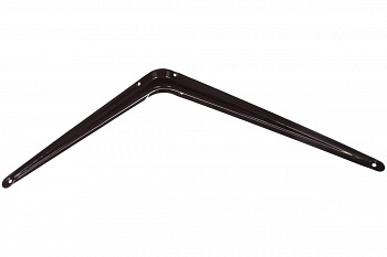 Угловой кронштейн с ребром СИБРТЕХ 300х350 мм коричневый 94028