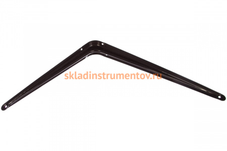 Угловой кронштейн с ребром СИБРТЕХ 300х350 мм коричневый 94028