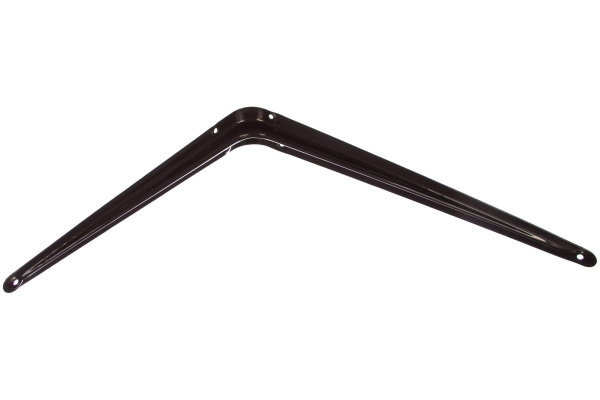 Угловой кронштейн с ребром СИБРТЕХ 300х350 мм коричневый 94028