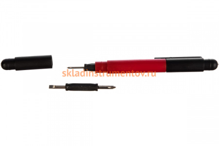 Ручка-отвертка с комбинированными битами для точных работ PH0, PH000; SL1.5, SL3, CrV MATRIX 11598