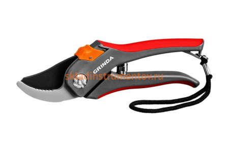 Плоскостной секатор с двухкомпонентными рукоятками Grinda G-26 205 мм 8-423102_z02