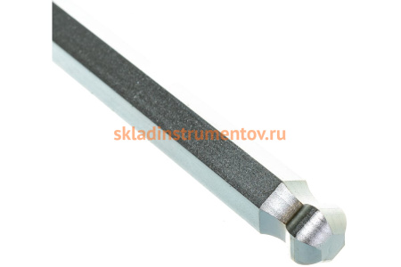 Набор имбусовых ключей, длинные с шариком, Cr-Mo, сатинированное покрытие, эргономичный держатель, HEX 1.5-10мм, 9шт Зубр ЭКСПЕРТ 27466-H9