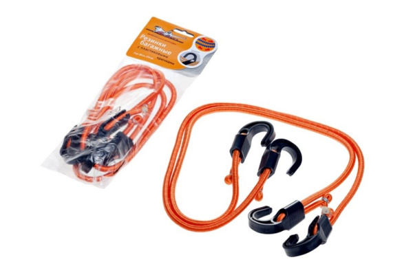 Набор резинок с пластиковыми крючками (2 штуки, 80 см, D-8 мм) Airline AS-R-03