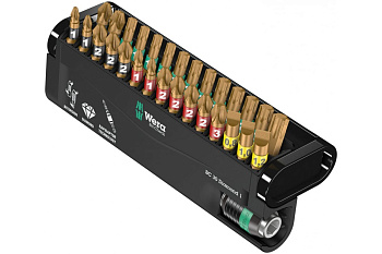 Набор с битами и держателем WERA 30 предметов WE-057431