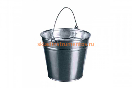 Ведро 12л круглое белая жесть Энкор 87127