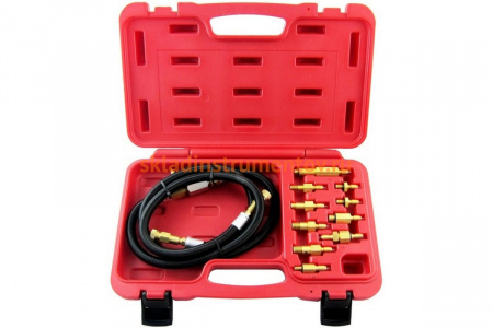 Комплект переходников для обслуживания топливных систем впрыска европейских автомобилей, кейс, 15шт МАСТАК 120-03015C