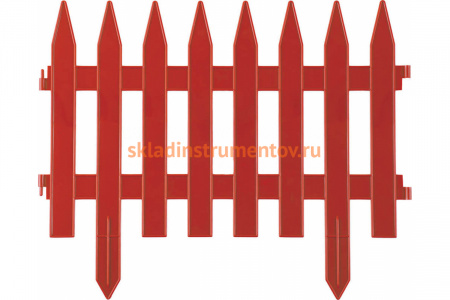 Декоративный забор Grinda Классика 28x300 см терракот 422201-T