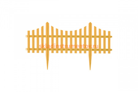 Декоративный забор PALISAD Гибкий, 24 х 300 см, желтый 65016
