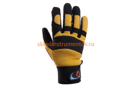 Защитные перчатки от вибрации Jeta Safety черно-желтые JAV01-10/XL