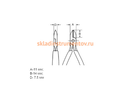 Бокорезы для электроники KNIPEX KN-7702115
