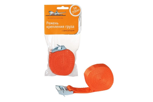 Ремень крепления груза с фиксатором (3 м, 200 кг) Airline AS-T-01