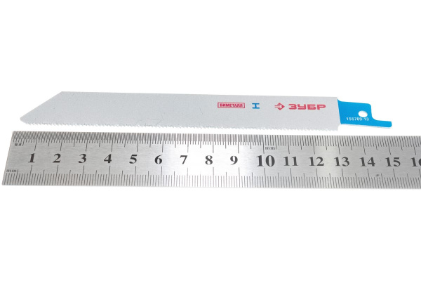 Полотно S922EF по металлу для сабельной пилы (130 мм; 1,4 мм; Bi-Met) Зубр 155709-13 Полотно S922EF по металлу для сабельной пилы (130 мм; 1,4 мм; Bi-Met) Зубр 155709-13