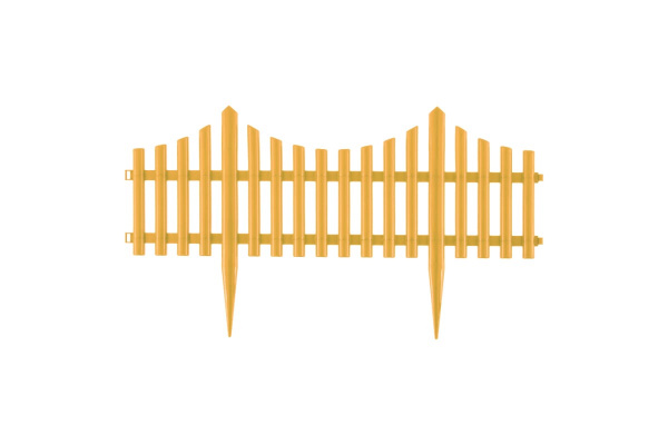 Декоративный забор PALISAD Гибкий, 24 х 300 см, желтый 65016