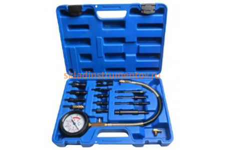 Компрессометр для дизельных легковых а/м 0-70 bar 15 предметов ROCKFORCE RF-913G1