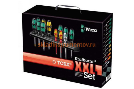 Набор отверток WERA Kraftform12 XXL Set TORX® + 2 Racks WE-051011