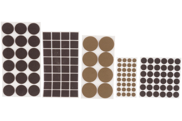 Самоклеящиеся накладки на мебельные ножки, набор "COMFORT" Stayer  175 шт, коричневые 40916-H175