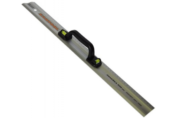 Алюминиевая линейка с пластмассовой ручкой 2 глазка, 600 мм SANTOOL 050407-001-060