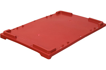 Крышка Тара.ру п/э для ящиков 600х400 красная морозостойкая 1225