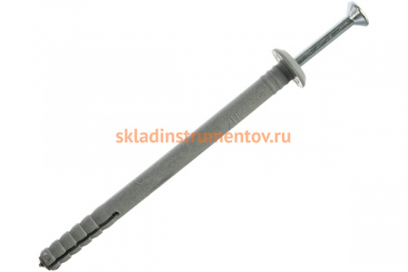 Дюбель-гвоздь полипропиленовый с грибовидным бортиком 70 шт. (6х80 мм; ТФ5) Зубр 4-301355-06-080