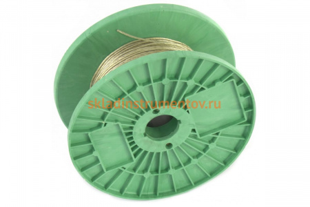 Металлополимерный трос СИБРТЕХ прозрачный ПР-2,0, 47624