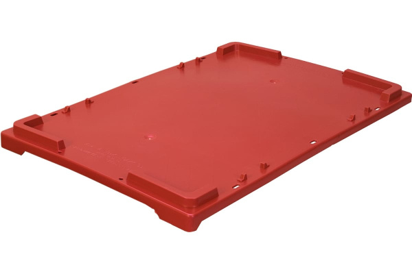 Крышка Тара.ру п/э для ящиков 600х400 красная морозостойкая 1225
