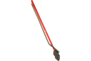 Двуконцевой двусторонний цепной трубный ключ REKON до 10" 029010