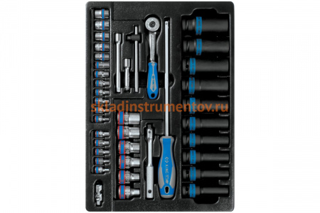 Ложемент для набора ударных головок 9-7540MR, PVC KING TONY 84711120B