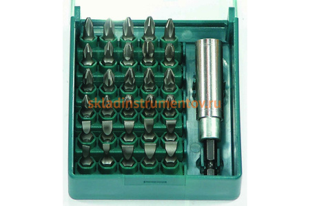 Набор бит PH,PZ,SL с магнитным держателем в мини кейсе, 31 шт. FORCE 2314B