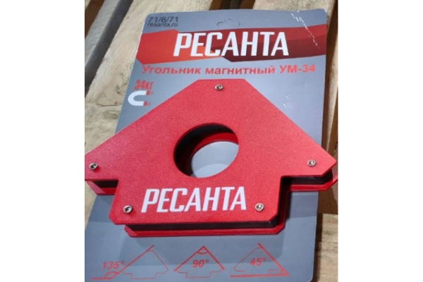 Угольник магнитный УМ-34 Ресанта 71/6/71