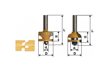 Набор фрез комбинированных рамочных (хвостовик 12 мм) Энкор 46537