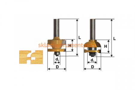 Набор фрез комбинированных рамочных (хвостовик 12 мм) Энкор 46537