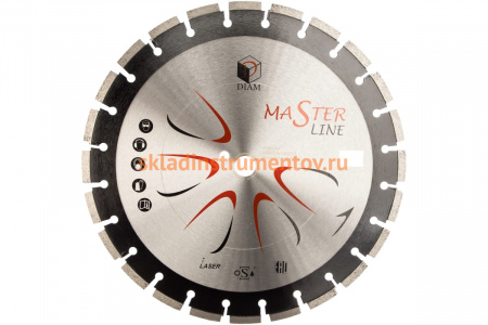 Круг отрезной по асфальту Master Line (400х3х10х25.4 мм) Diam 000528