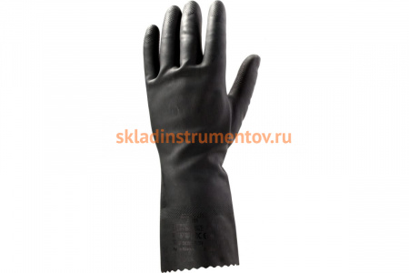 Латексные, химически стойкие перчатки JetaSafety JL711 XL