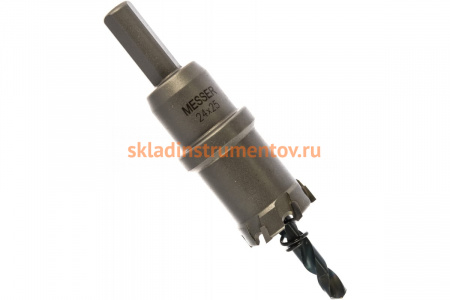 Коронка ТСТ с центрирующим сверлом и толкающей пружиной (24х25 мм) MESSER 20-25-024