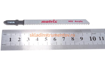 Полотна для электролобзика  по пластику, 100х72 мм, 2 мм, 3 шт. MATRIX 78232