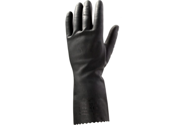 Латексные, химически стойкие перчатки JetaSafety JL711 XL