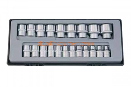 Набор головок 1/2" 12 гранные, 21 шт. FORCE T4212-9