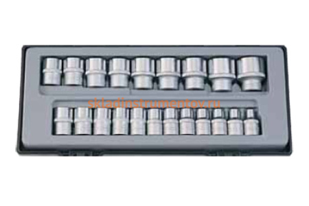 Набор головок 1/2" 12 гранные, 21 шт. FORCE T4212-9