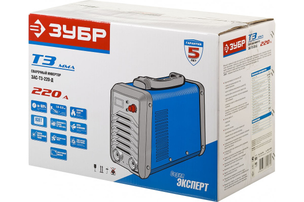 Инвертор ЗУБР Профессионал ЗАС-Т3-220-Д Инвертор ЗУБР Профессионал ЗАС-Т3-220-Д