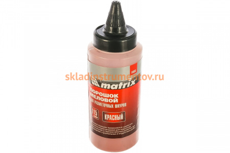 Красный меловой порошок для разметочных шнуров 115 г MATRIX 84858