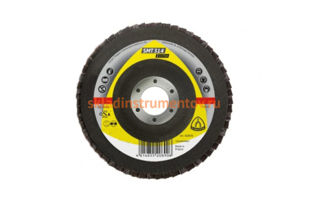 Круг шлифовальный лепестковый тарельчатый выпуклый (125х22 мм; Р80) KLINGSPOR 322818